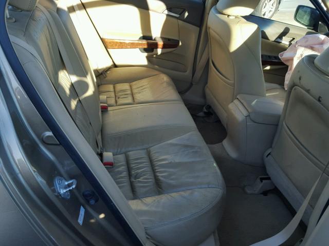 1HGCP26889A135334 - 2009 HONDA ACCORD EXL BEIGE photo 6