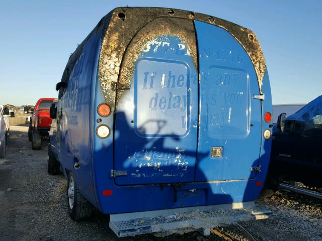 1FDWE3FLXEDA68557 - 2014 FORD ECONOLINE BLUE photo 3