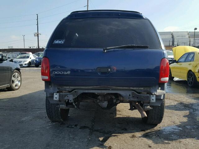 1B4HR28Y4YF299075 - 2000 DODGE DURANGO BLUE photo 9