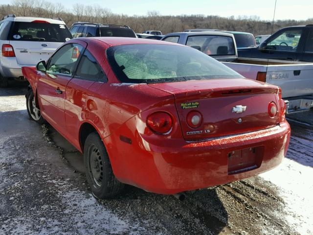 1G1AK15FX67855234 - 2006 CHEVROLET COBALT RED photo 3