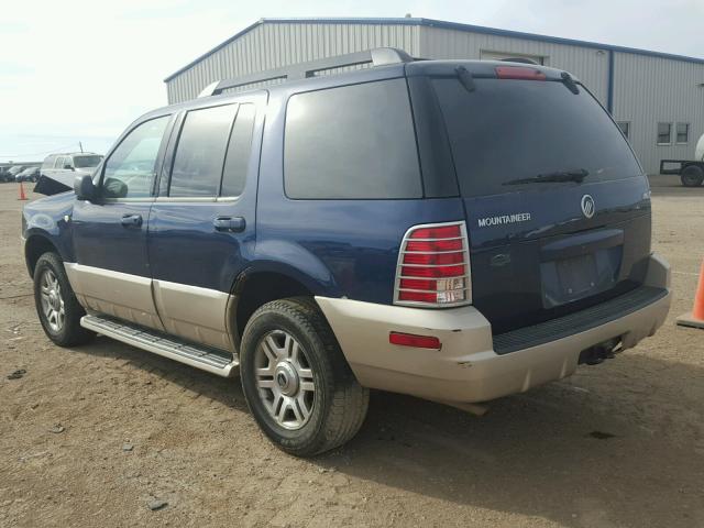 4M2ZU86K75ZJ08678 - 2005 MERCURY MOUNTAINEE BLUE photo 3