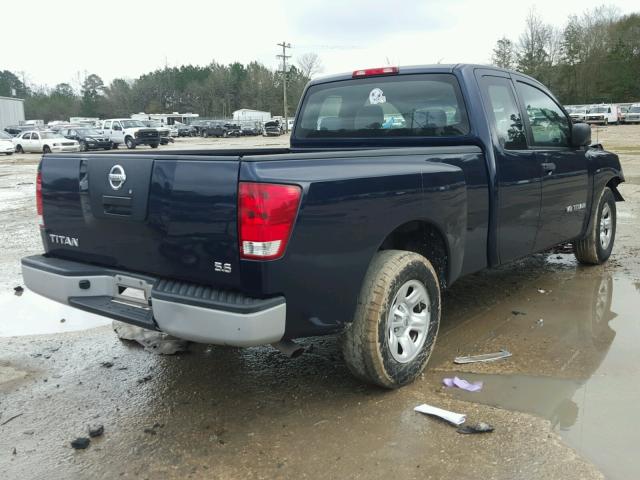 1N6BA06AX7N245873 - 2007 NISSAN TITAN XE BLUE photo 4