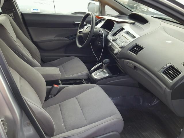 JHMFA16576S010861 - 2006 HONDA CIVIC LX SILVER photo 5