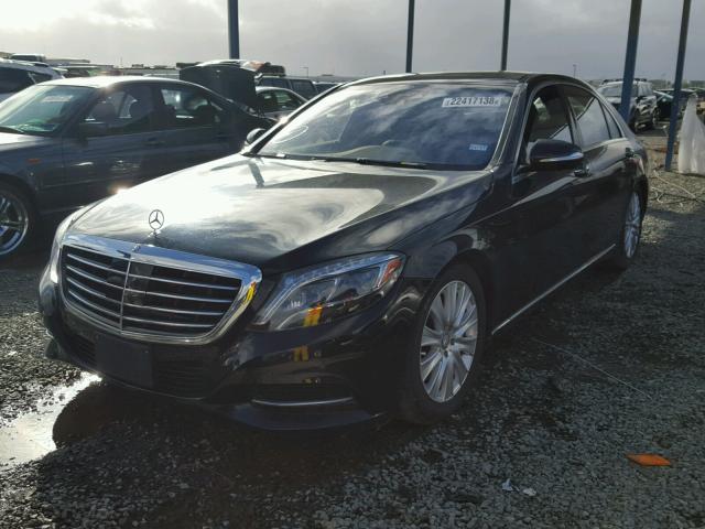 WDDUG8CB2FA136292 - 2015 MERCEDES-BENZ S 550 BLACK photo 2