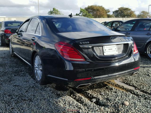 WDDUG8CB2FA136292 - 2015 MERCEDES-BENZ S 550 BLACK photo 3