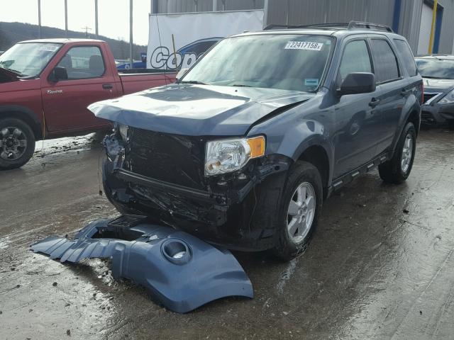 1FMCU0DG1AKC51152 - 2010 FORD ESCAPE XLT BLUE photo 2