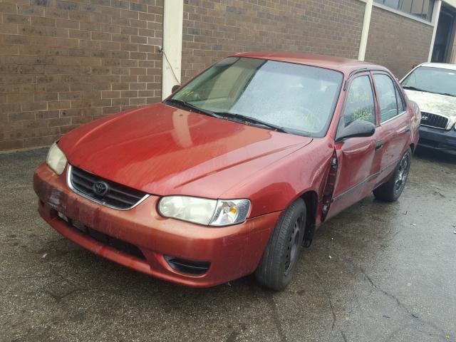 1NXBR12E62Z631680 - 2002 TOYOTA COROLLA CE RED photo 2