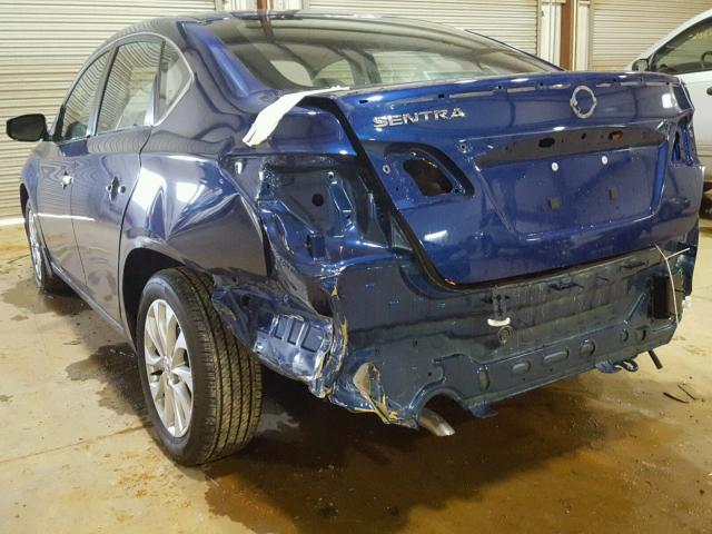 3N1AB7AP2HY268166 - 2017 NISSAN SENTRA S BLUE photo 3