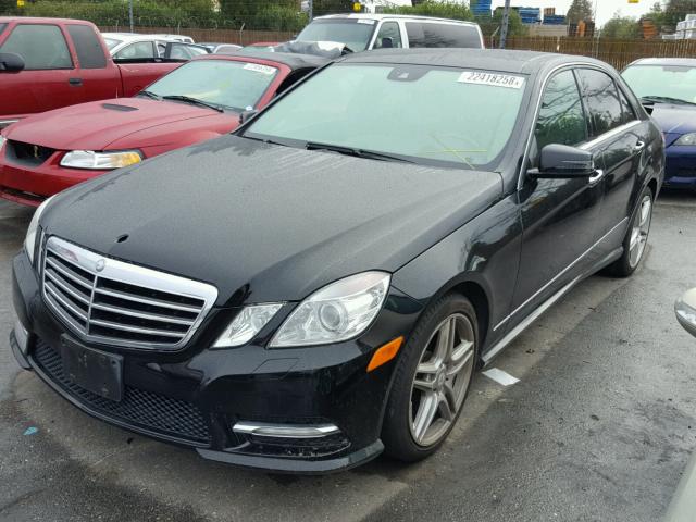 WDDHF5KB4DA664367 - 2013 MERCEDES-BENZ E 350 BLACK photo 2