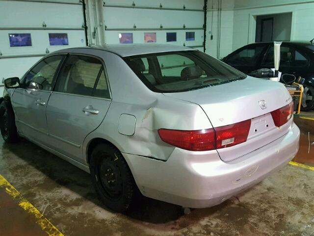 1HGCM55655A815258 - 2005 HONDA ACCORD EX SILVER photo 3