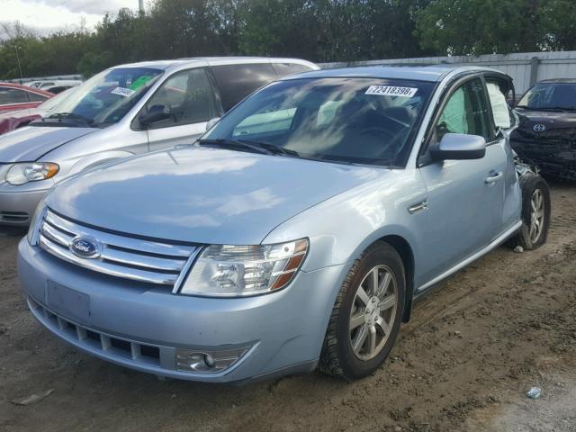 1FAHP24W28G167994 - 2008 FORD TAURUS SEL BLUE photo 2