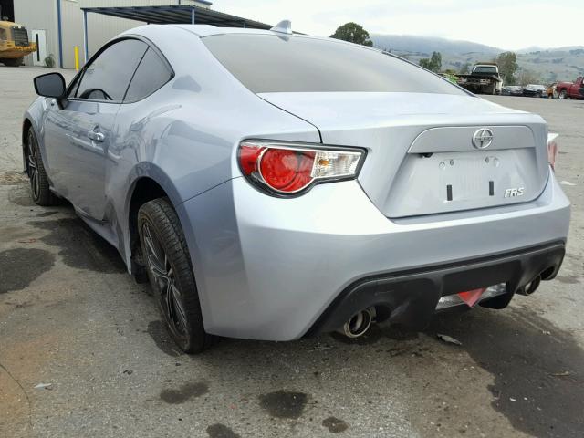 JF1ZNAA12G8707799 - 2016 TOYOTA SCION FR-S ვერცხლისფერი ფოტო 3