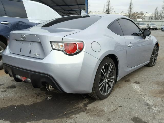 JF1ZNAA12G8707799 - 2016 TOYOTA SCION FR-S SILVER photo 4