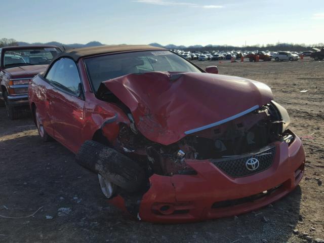 4T1FA38P37U110338 - 2007 TOYOTA CAMRY SOLA RED photo 1