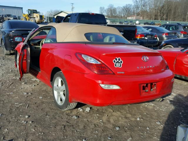 4T1FA38P37U110338 - 2007 TOYOTA CAMRY SOLA RED photo 3