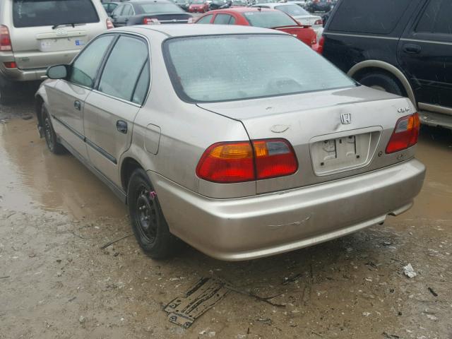 2HGEJ6678YH599863 - 2000 HONDA CIVIC LX BEIGE photo 3