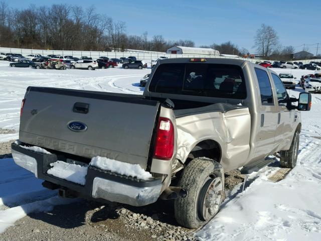 1FTSW21R48EC65289 - 2008 FORD F250 SUPER BEIGE photo 4