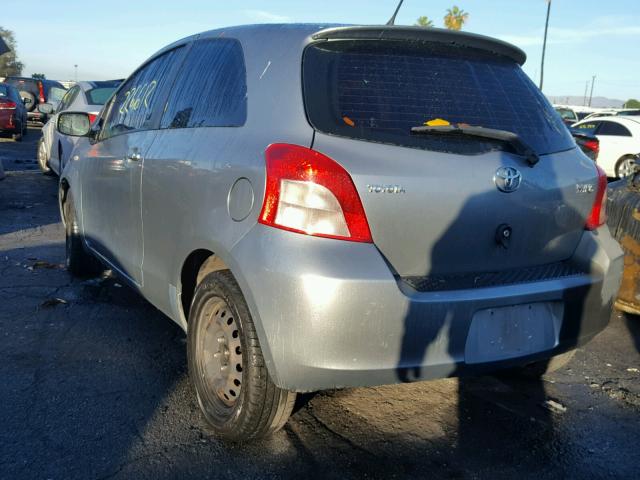 JTDJT923775034196 - 2007 TOYOTA YARIS SILVER photo 3