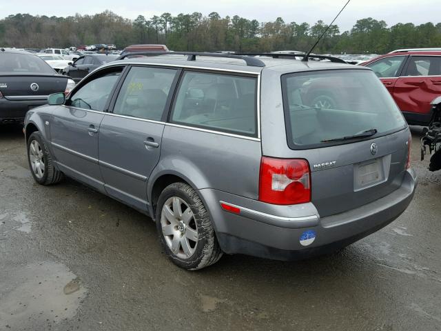 WVWWH63B73E077099 - 2003 VOLKSWAGEN PASSAT GLX SILVER photo 3