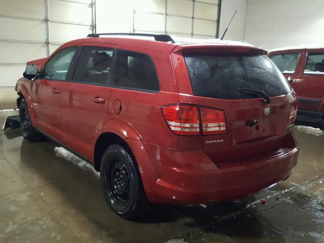 3D4PG5FV2AT268193 - 2010 DODGE JOURNEY SX RED photo 3