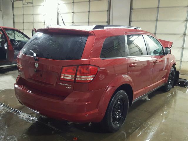 3D4PG5FV2AT268193 - 2010 DODGE JOURNEY SX RED photo 4