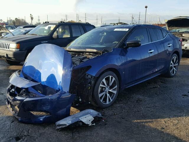 1N4AA6AP7GC416688 - 2016 NISSAN MAXIMA 3.5 BLUE photo 2