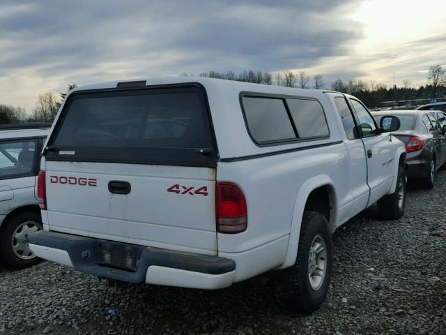 1B7GG22Y3WS724092 - 1998 DODGE DAKOTA WHITE photo 4