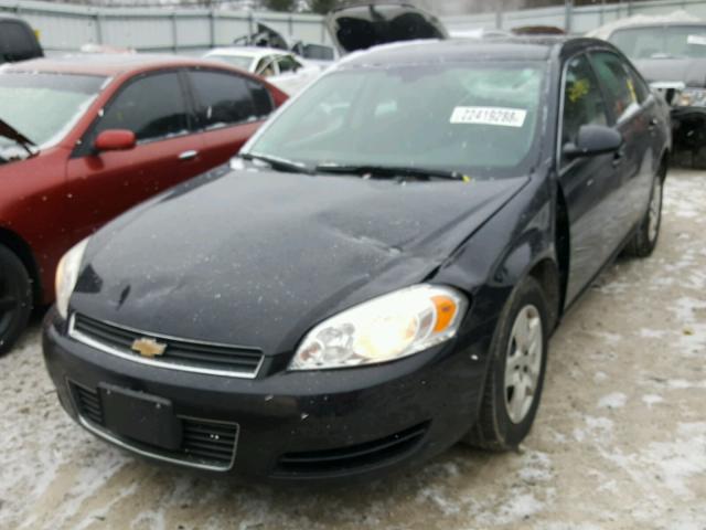 2G1WB58N781333676 - 2008 CHEVROLET IMPALA LS BLACK photo 2