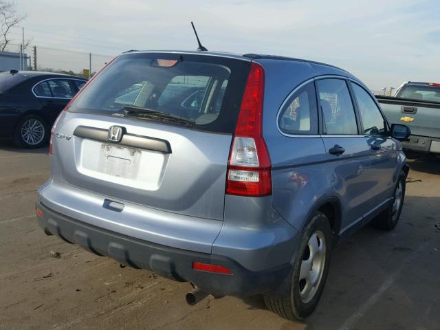 5J6RE48307L014210 - 2007 HONDA CR-V LX BLUE photo 4