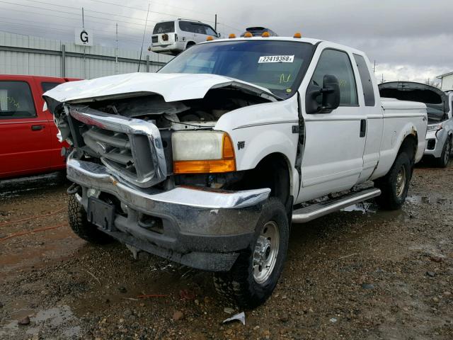 1FTNX21L91EB01354 - 2001 FORD F250 SUPER WHITE photo 2