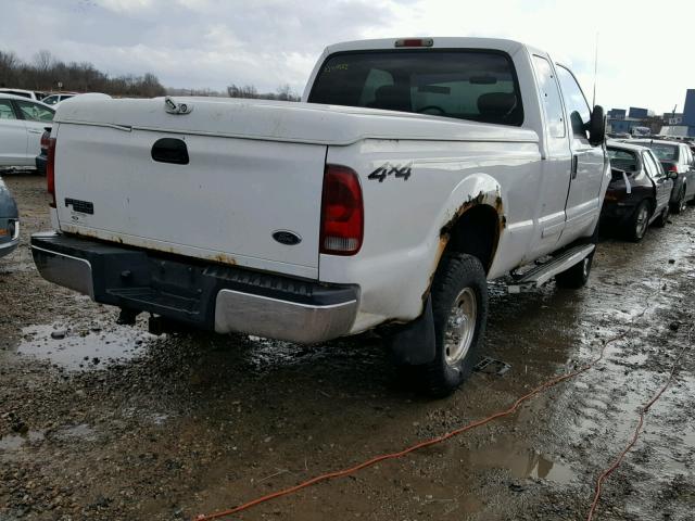 1FTNX21L91EB01354 - 2001 FORD F250 SUPER WHITE photo 4