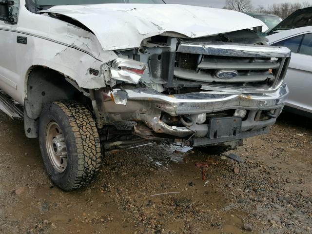 1FTNX21L91EB01354 - 2001 FORD F250 SUPER WHITE photo 9