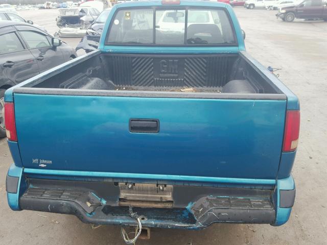 1GCDT19X6TK167647 - 1996 CHEVROLET S TRUCK S1 TEAL photo 6