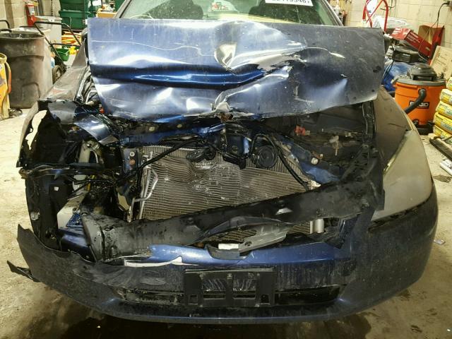 1HGCM56425A150459 - 2005 HONDA ACCORD LX BLUE photo 9