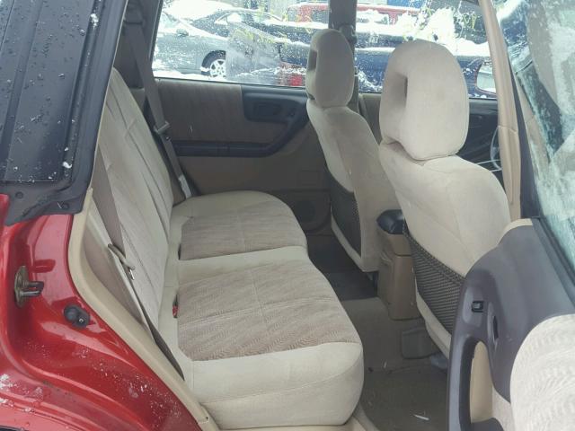 JF1SF65522H745695 - 2002 SUBARU FORESTER S 红色 照片 6