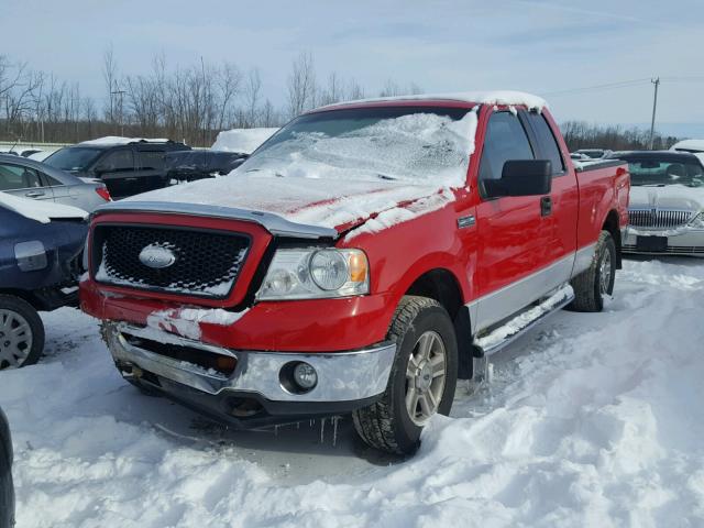 1FTPX14526FB73546 - 2006 FORD F150 RED photo 2