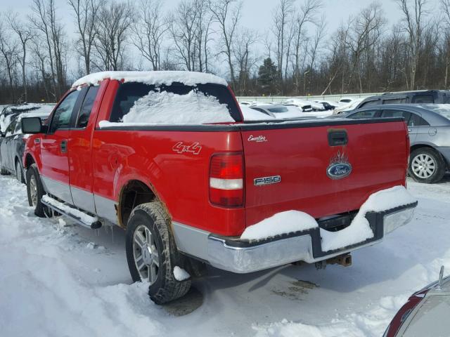 1FTPX14526FB73546 - 2006 FORD F150 RED photo 3