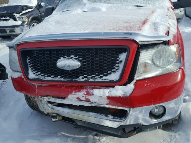 1FTPX14526FB73546 - 2006 FORD F150 RED photo 7