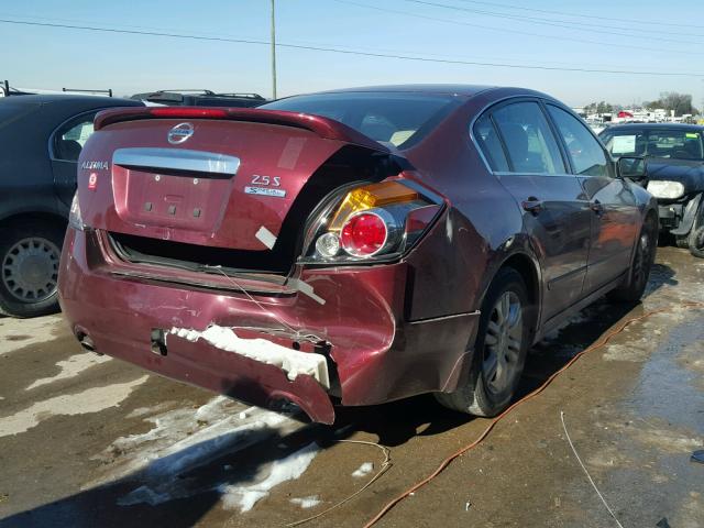 1N4AL2AP3BC168001 - 2011 NISSAN ALTIMA BAS MAROON photo 4