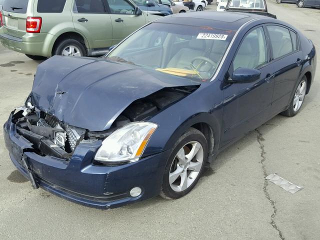 1N4BA41E26C823467 - 2006 NISSAN MAXIMA SE BLUE photo 2