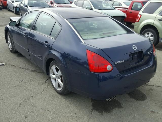 1N4BA41E26C823467 - 2006 NISSAN MAXIMA SE BLUE photo 3