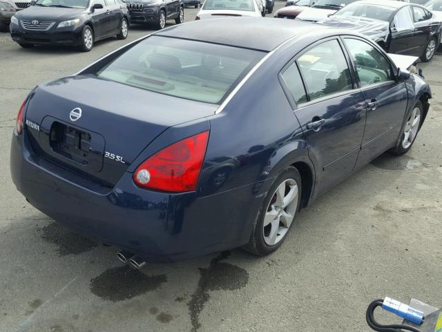 1N4BA41E26C823467 - 2006 NISSAN MAXIMA SE BLUE photo 4