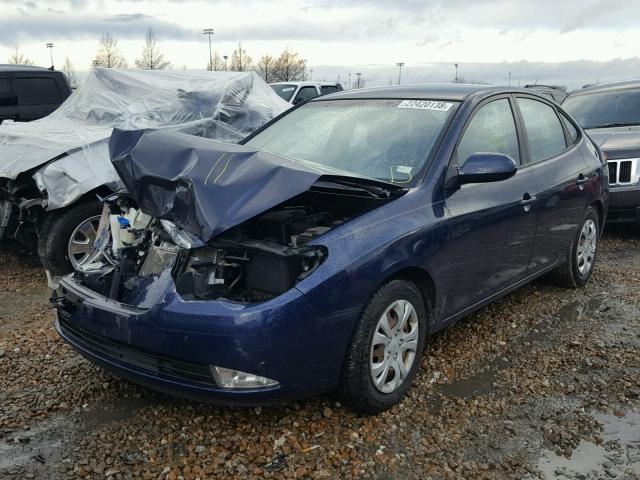 KMHDU4AD7AU914413 - 2010 HYUNDAI ELANTRA BL BLUE photo 2