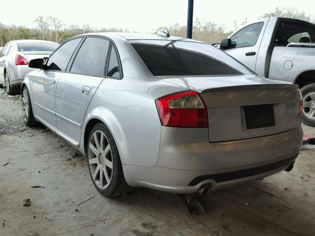 WAULC68E74A228999 - 2004 AUDI A4 1.8T QU GRAY photo 3