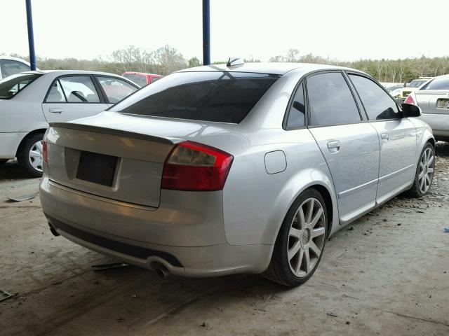 WAULC68E74A228999 - 2004 AUDI A4 1.8T QU GRAY photo 4