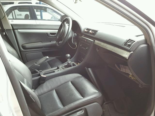 WAULC68E74A228999 - 2004 AUDI A4 1.8T QU GRAY photo 5