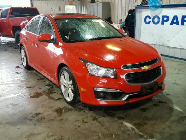 1G1PG5SB8F7288428 - 2015 CHEVROLET CRUZE LTZ RED photo 1