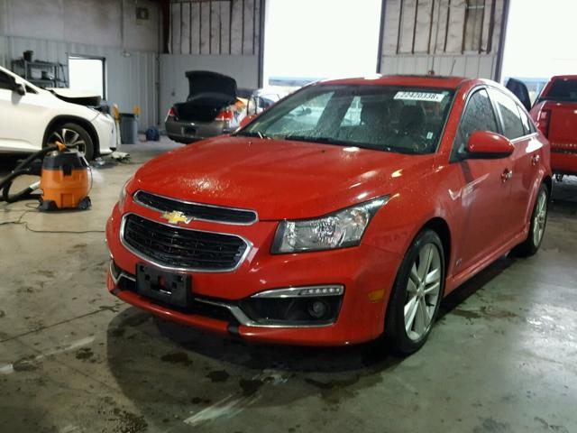 1G1PG5SB8F7288428 - 2015 CHEVROLET CRUZE LTZ RED photo 2