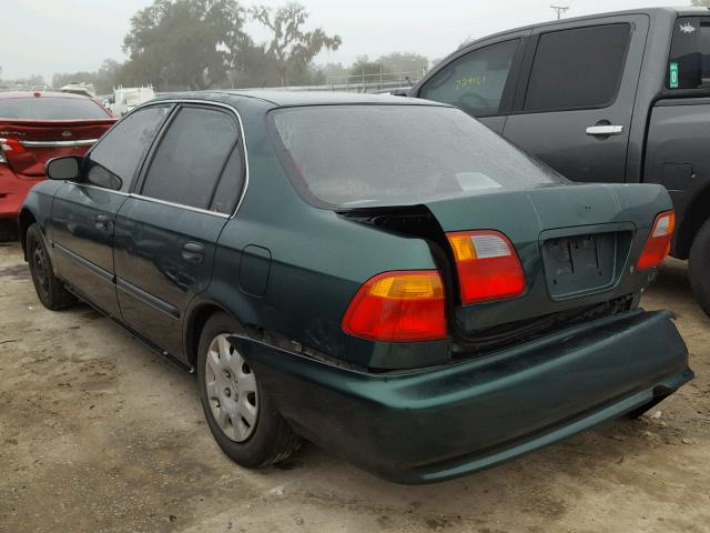 1HGEJ6675XL044693 - 1999 HONDA CIVIC LX GREEN photo 3