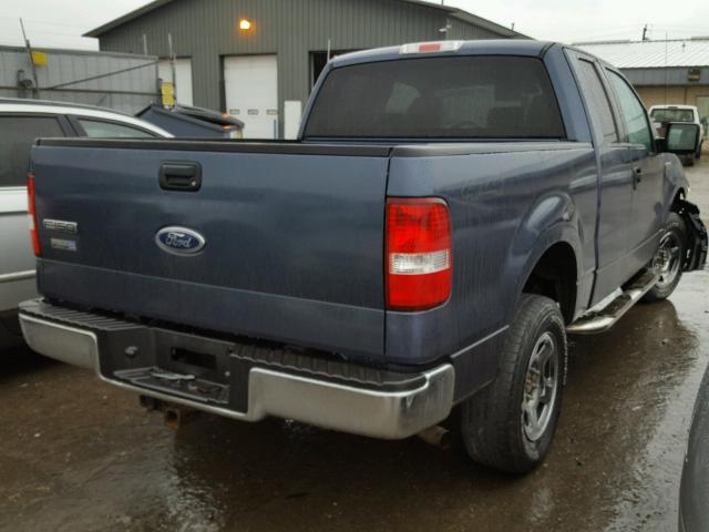 1FTPX14555FA86061 - 2005 FORD F150 BLUE photo 4